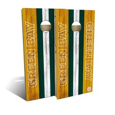 Green Bay Cornhole Boards Skip's Garage Poplar Wood Backyard Tailgate Game