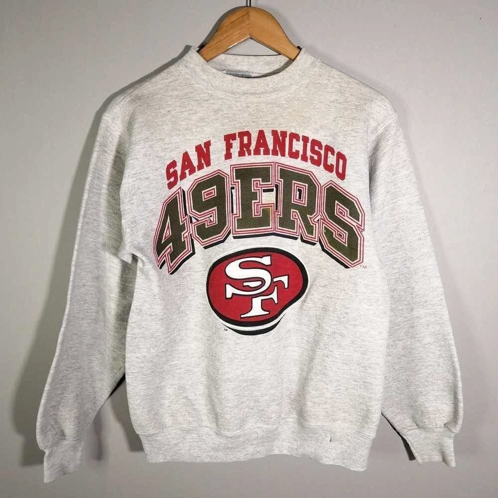 NFL SF49ERS 刺繍ロゴ　スウェット San Francisco 49ers NFL Football Logo Crewneck Sweatshirt