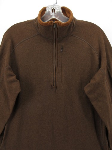 VINTAGE Patagonia Sweater Men Large Brown Capilene Performance Base Layer 90s - Picture 2 of 13