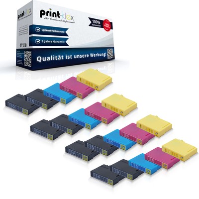 20x Recycelte Tintenpatronen für Epson Stylus SX125 Color Set - Easy Print Serie