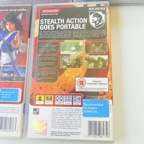 Sony PSP Game Lot Burnout Legends Metal Gear Solid Coded Arms Key of Heaven Bulk - Picture 13 of 23