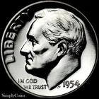 1954 Roosevelt Dime PROOF GEM Uncirculated 90% Silver Coin US