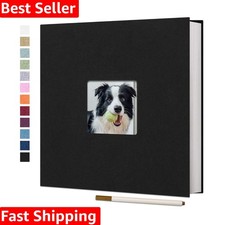 Customizable 40-Page Photo Album - Acid-Free Linen Cover for Memory Preservation