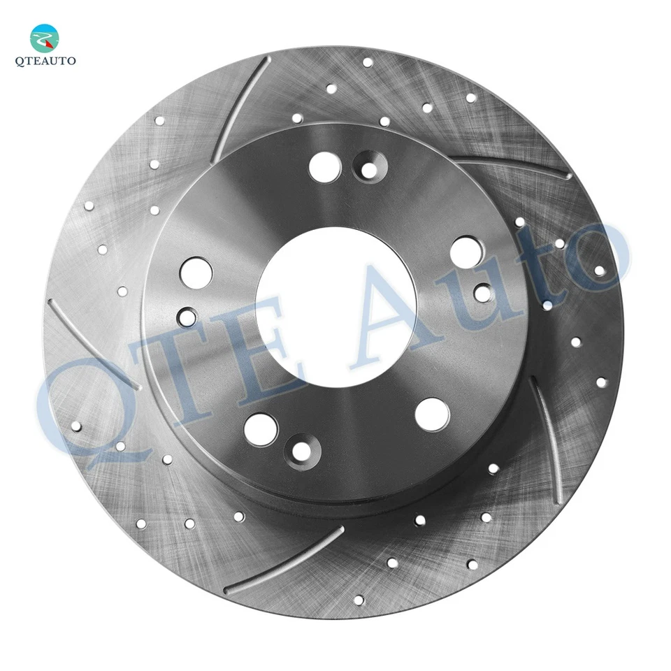 Rotores de freno ranurados perforados 4 piezas delanteros 262 mm-traseros 260 mm para Acura ILX 2013 2014 Foto 4 de 4