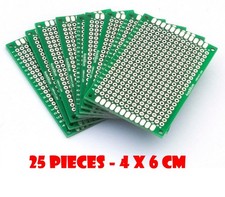 25Pcs 4x6 cm Double Sided 2.54mm Protoboard Prototyping Universal PCB Board