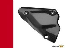 DUCATI 848 1098 1198 CARBON EXHAUST HEAT SHIELD GUARD IN PLAIN GLOSS WEAVE FIBRE