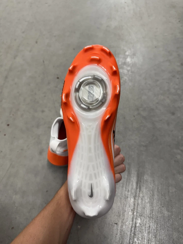 Men Nike Air Zoom Vapor Pro 1 Orange White Football Cleats HM8850-103 Size 9 - Image 3 of 4