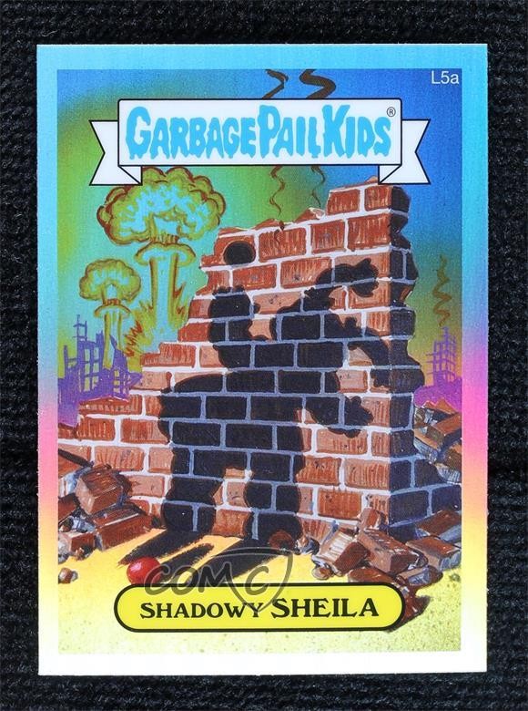 2013 Topps Garbage Pail Kids Chrome Series 1-Lost GPK Refractor #l5a Shadowy Sheila front
