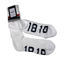 Brooks Brothers Men's Ribbed Casual White Socks Coolmax Nylon Blend Size7.5-12