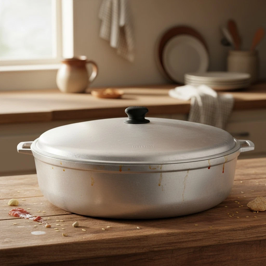 Imusa 18 Quart Silver Caldero - Durable Aluminum Dutch Oven for Family Meals