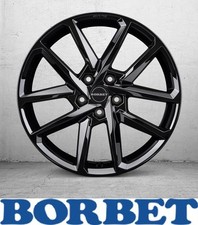 4x Borbet N 8,0X19 5/112 ET39 Black Glossy 4x Borbet N 8,0X19 5/112 ET39 Black Glossy