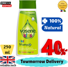 Vosene Kids 3 In 1 Shampoo 250ML Natural Lice Repellent Packaging May Vary UK 11.16 per litre