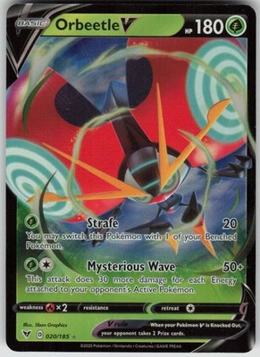Orbeetle V V Rare Holo Vivid Voltage NM 020/185