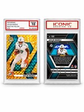 2025 Panini Mosaic Jaylen Waddle Reactive Yellow #155 Iconic Grading Pristine 10