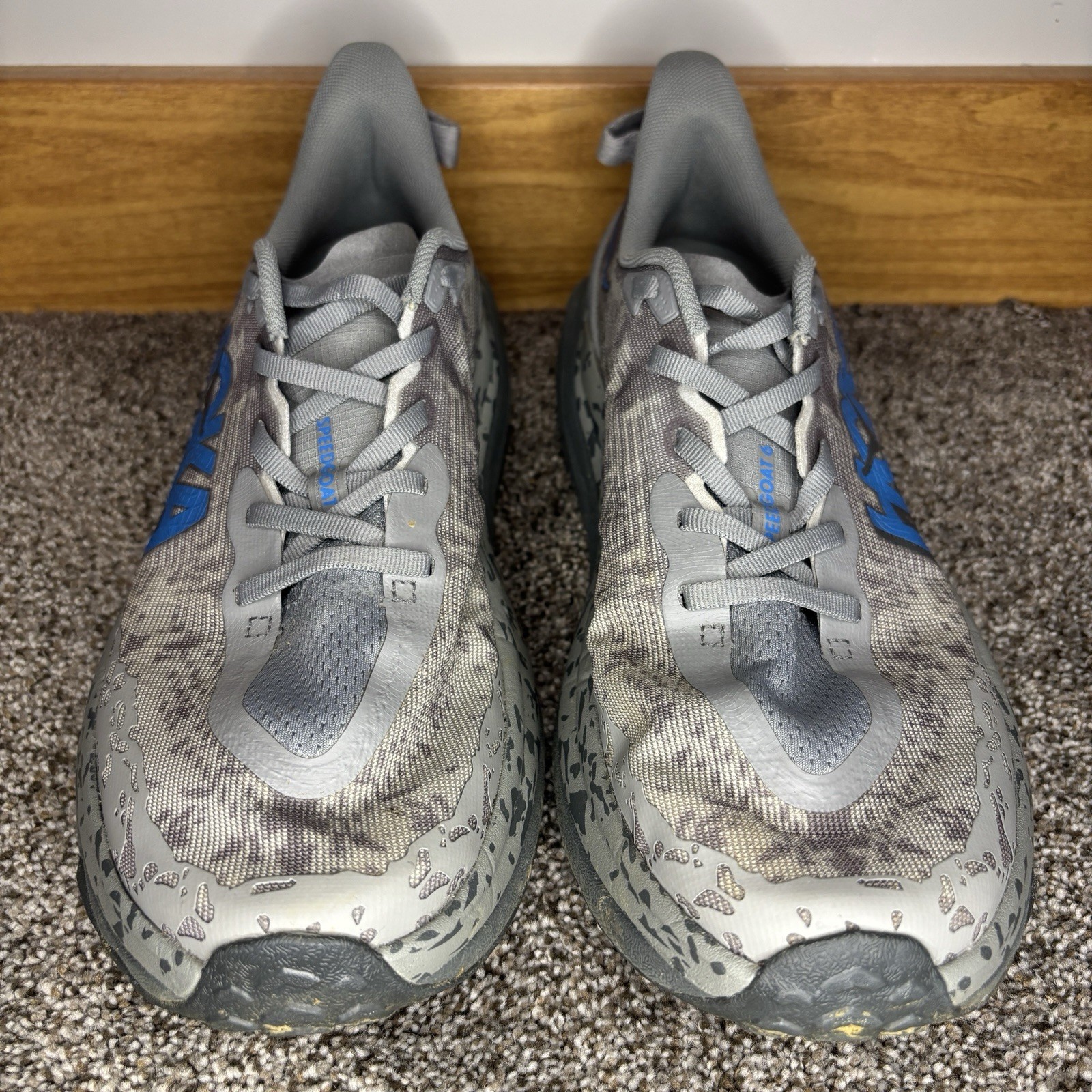 Hoka One One Mens Speedgoat 6 1147830 GCG Gray Running Shoes Sneakers Size 10 D thumbnail 4