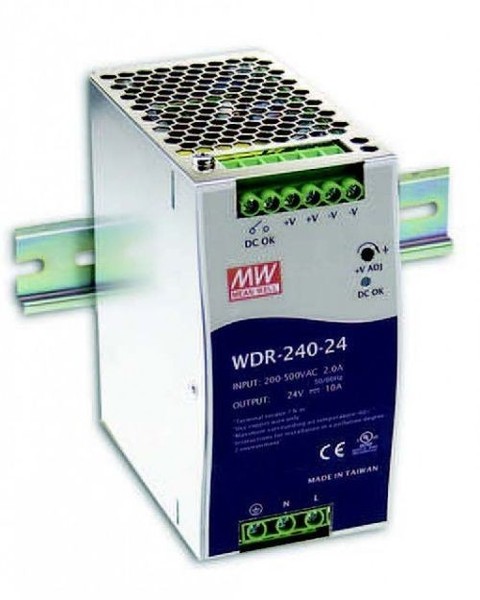 Meanwell WDR-240-24 - Netzteil Cv 24V/DC, Max. 10A, 240W, Hutschiene-image