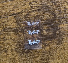 3 Pc. Ray-Ban P Aviator Logo For glasses High Quality UV DTF Raised Decal