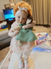 1988 Hamilton Collection 'Love is Blind' Porcelain Doll by Bessie Pease Gutmann