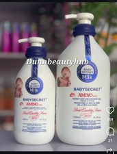 Gel de ducha de leche 2 en 1 Baby Secret 1000 ml y leche para bebés 400 ml