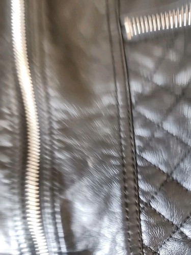 Kenneth Cole Reaction Faux Leather Black Moto Zippers Snaps Pockets Biker XS - Picture 10 of 10