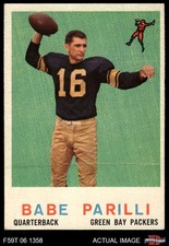 1959 Topps #107 Babe Parilli Packers Kentucky 4 - VG/EX