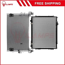 Fits 1998-2004 Toyota Tacoma Aluminum Radiator & AC Condenser Cooling Kit