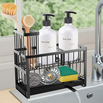 Spülbecken Organizer Küchen,Sink Caddy Kitchen Organizer Schwammhalter Spülorgan
