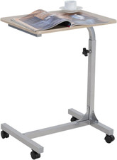 Tavolino Da Letto Con 4 Ruote Comodino Altezza Regolabile Tavolo Da Caffè Carrel