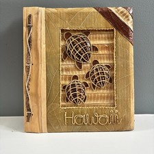 Handmade Natural Materials Photo Album Scrapbook Aloha Hawaii Sea Turtle 10 Page
