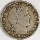 VG/F 1907 Barber Half Dollar