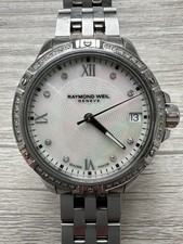 Raymond Weil Parsifal 5960 Diamond MOP Dial Stainless Ladies Watch - 28mm