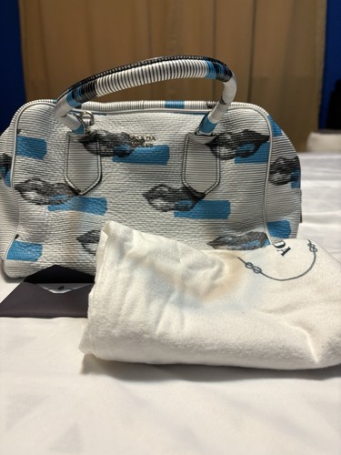 Prada Diano St. Lips Print Vitello Bag
