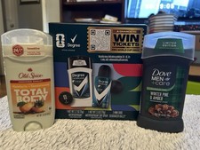 Limited Edition Dove Men  s Care Deodorant Bundle Winter Pine  Amber New