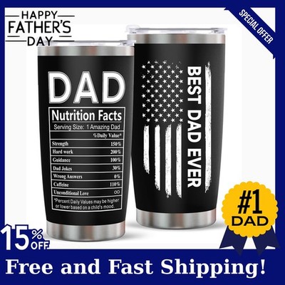 Fathers Day Dad Gifts for Men- 20Oz Stainless Steel Tumbler Indoor Outdoor Work