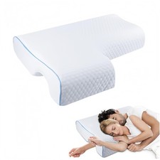 Arched Memory Cuddle Pillow for Couple, Ergonomic Anti Pressure Couples Pillo...
