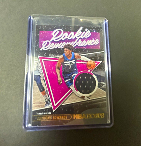 Panini 2021-22 NBA Hoops Anthony Edwards Timberwolves Rookie Remembrance RR-AED