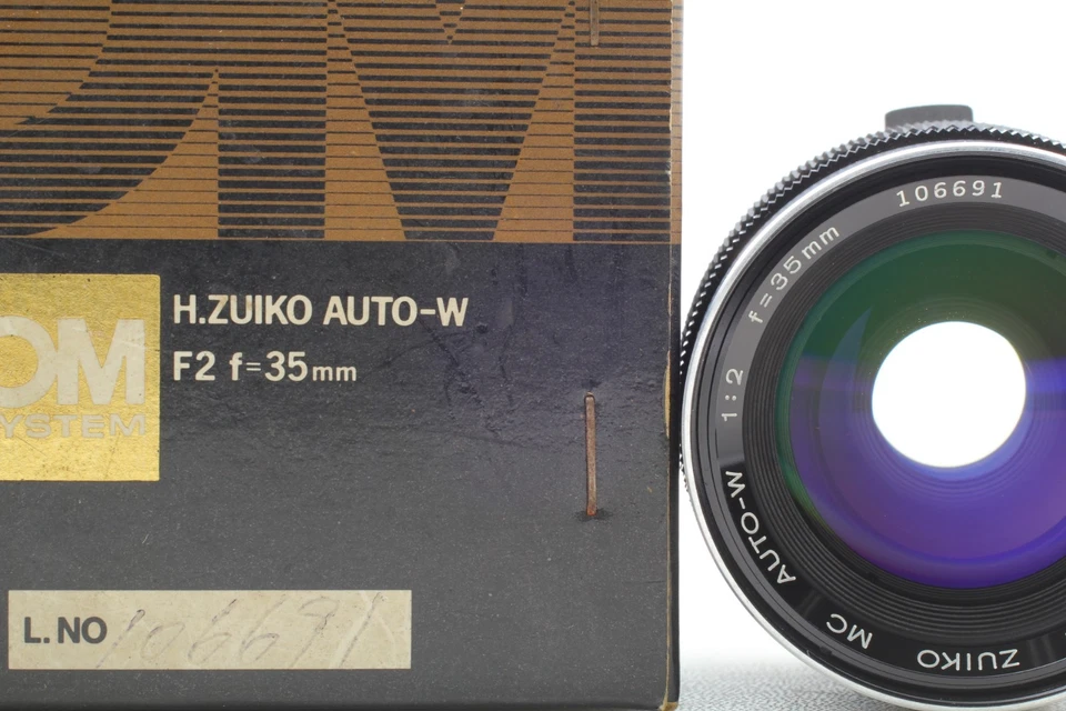 【N COMO NUEVO en Caja】 Olympus OM System Zuiko MC Auto-W 35mm F2 Lente Gran A... - Imagen 3 de 4