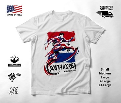 SOUTH KOREA - NEW World Cup 2026 Football Soccer Fans T-Shirt Tee Shirt