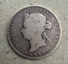 Canada, 25 Cents, 1872 H, KM#5