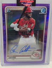 2020 Bowman Chrome Quin Cotton 1st Auto Purple #26/250 CPA-QC | Cincinnati Reds