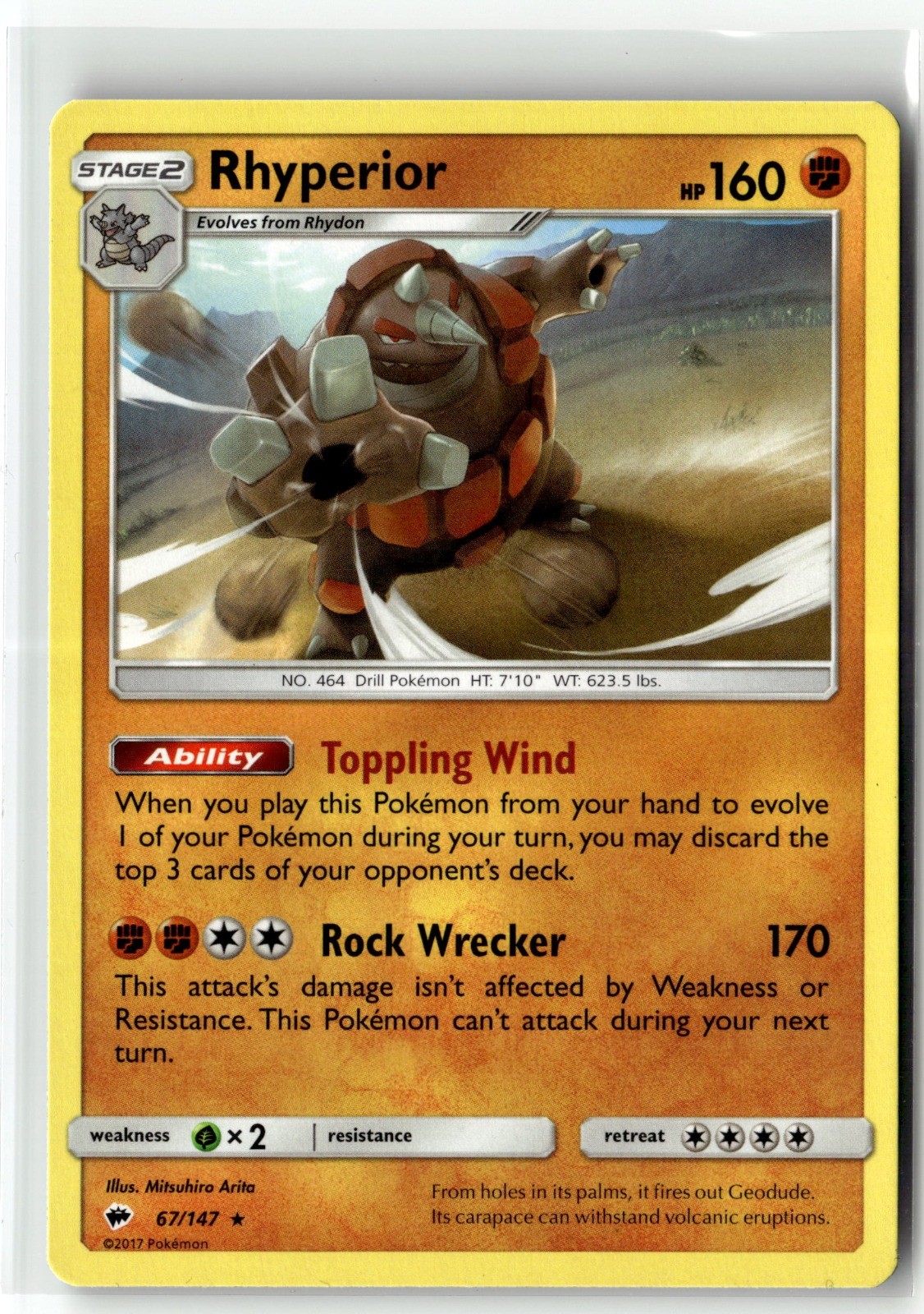 Rhyperior (SM Burning Shadows) 067/147 - Pokemon TCG Deck Exclusives