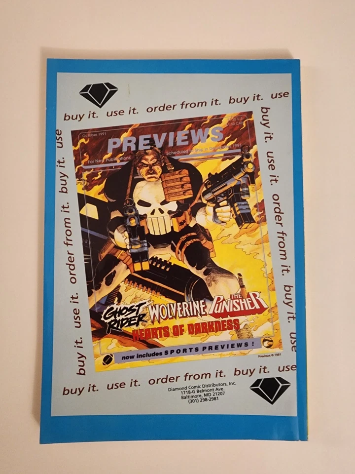 WIZARD PRICE GUIDE #3 (OLD STOCK) 1991 WIZARD/ERIC LARSEN COVER - Image 2 of 4