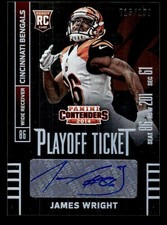 2014 PANINI CONTENDERS JAMES WRIGHT 194 PLAYOFF TICKET RC AUTOGRAPH /199 BENGALS