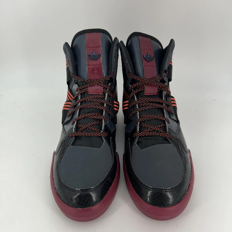 Adidas Originales Varial Mid Zapatos Para Hombre Talla 9 Negro Rojo Correa Alta C77718 Foto 2 de 4