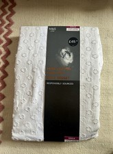 Marks and Spencer Single Pure Cotton Pom Pom Edge Duvet Cover Set