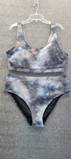 SOLY HUX Women's Plus Size Swimsuit Tie Dye High Wasted Bikini 2 Piece Swimsuit