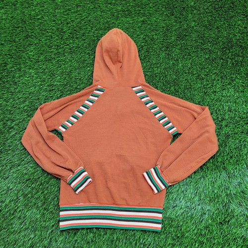 Vintage 70s Helen Sue MOD Hoodie Girls 14/16 14x20 Brown USA - Picture 4 of 10