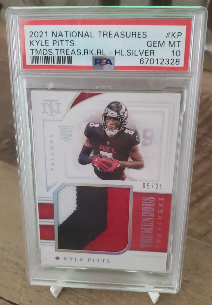 2021 National Treasures - Tremendous Treasures Rookies Kyle Pitts #TTR-KP PSA 10