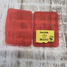 SanDisk Yellow Super Mario Star Nintendo Switch 256GB Micro SD XC Memory Card