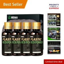Hydrophobic Ceramic Coating for Car Trim - 4-Pack Plastic Restorer Solution